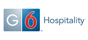 A blue sign with the number six on it.